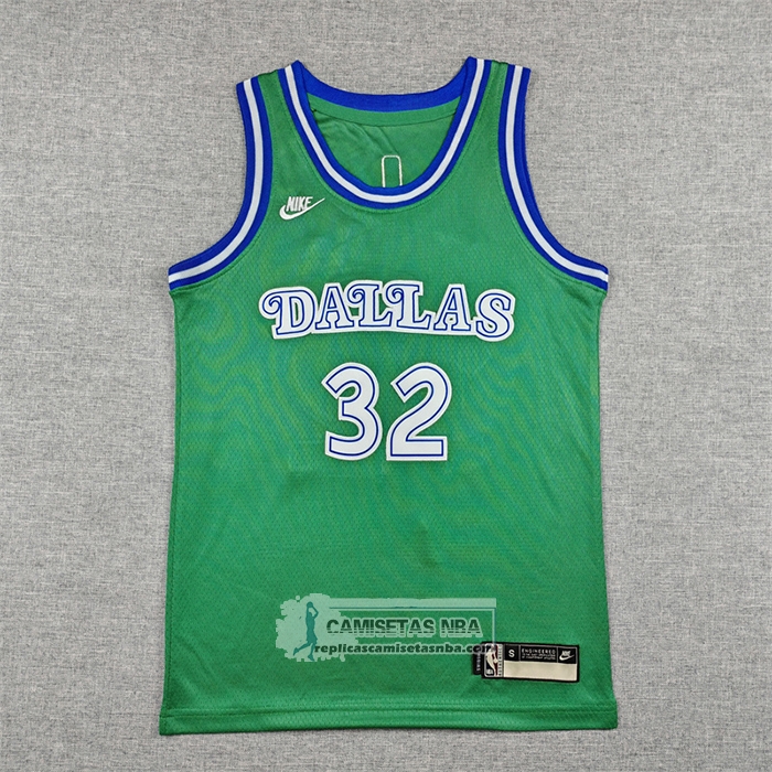 Camiseta Nino Dallas Mavericks Cooper Flagg NO 32 Classic 2025-26 Verde